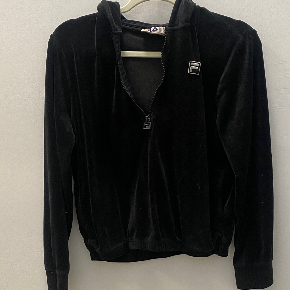 Fila Women’s Black Zip-Up Sweater
